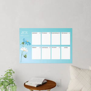 Vibrant Wall Decals June Planner Durable Polyester Dipaliz - Home Decor