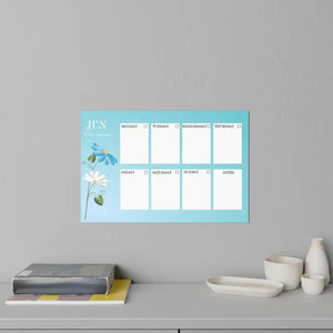 Wall Decals - Durable Polyester June Planner Design - Dipaliz - 18″ x 12″ - Home Decor
