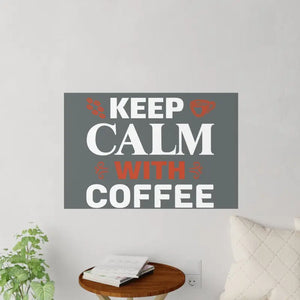 Coffee Wall Decals - Removable Repositionable Decor - Dipaliz - 36’’ x 24’’ - Home