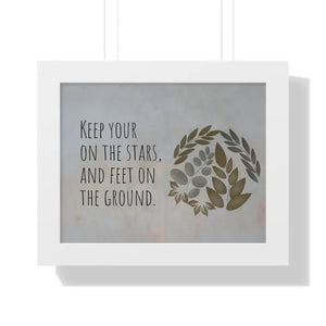 Framed Horizontal Poster - Stars Design Archive Quality - Dipaliz - 14″ x 11″ / White - Posters Prints & Visual Artwork