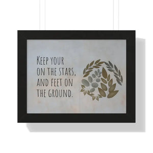 Framed Horizontal Poster - Stars Design Archive Quality - Dipaliz - 16″ x 12″ / Black - Posters Prints & Visual Artwork