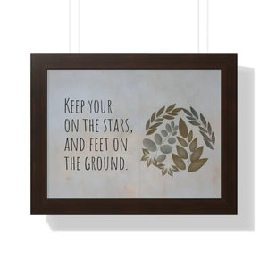 Framed Horizontal Poster - Stars Design Archive Quality - Dipaliz - 16″ x 12″ / Walnut - Posters Prints & Visual Artwork