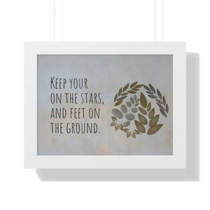 Framed Horizontal Poster - Stars Design Archive Quality - Dipaliz - 16″ x 12″ / White - Posters Prints & Visual Artwork