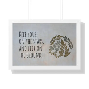 Framed Horizontal Poster - Stars Design Archive Quality - Dipaliz - 24″ x 16″ / White - Posters Prints & Visual Artwork