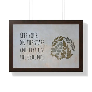 Framed Horizontal Poster - Stars Design Archive Quality - Dipaliz - 24″ x 16″ / Walnut - Posters Prints & Visual Artwork