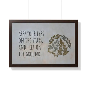 Framed Horizontal Poster - Stars Design Archive Quality - Dipaliz - 30’’ x 20’’ / Walnut - Posters Prints & Visual