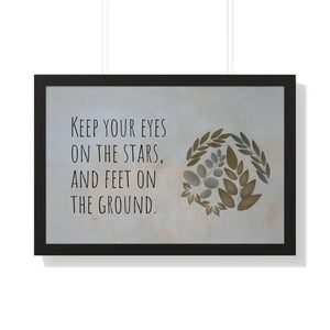Framed Horizontal Poster - Stars Design Archive Quality - Dipaliz - 30’’ x 20’’ / Black - Posters Prints & Visual