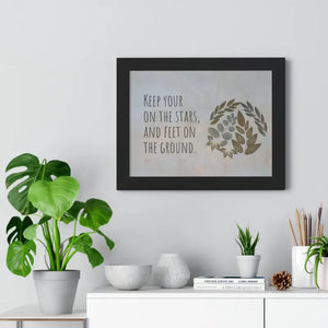 Framed Horizontal Poster - Stars Design Archive Quality - Dipaliz - Posters Prints & Visual Artwork