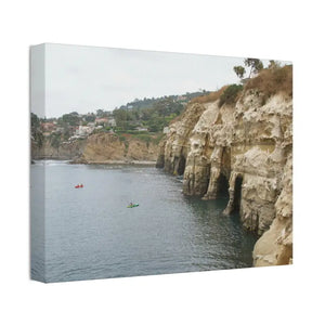 La Jolla Coves Beach Semi Glossy Finish Canvas Stretched 1.5’’ - Posters Prints & Visual Artwork