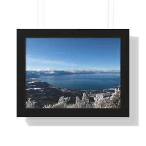 Lake Tahoe Framed Horizontal Poster - Archive Quality - Dipaliz - 16″ x 12″ / Black - Posters Prints & Visual Artwork