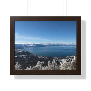 Lake Tahoe Framed Horizontal Poster - Archive Quality - Dipaliz - 20’’ x 16’’ / Walnut - Posters Prints & Visual Artwork