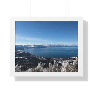 Lake Tahoe Framed Horizontal Poster - Archive Quality - Dipaliz - 20’’ x 16’’ / White - Posters Prints & Visual Artwork