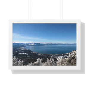 Lake Tahoe Framed Horizontal Poster - Archive Quality - Dipaliz - 24″ x 16″ / White - Posters Prints & Visual Artwork
