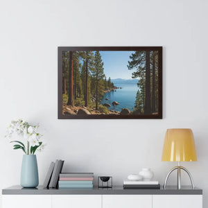 Lake Tahoe Gallery Canvas Wraps Framed Horizontal Poster - Dipaliz - Posters Prints & Visual Artwork