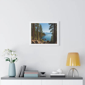Lake Tahoe Gallery Canvas Wraps Framed Horizontal Poster - Dipaliz - Posters Prints & Visual Artwork