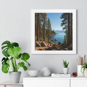 Lake Tahoe Gallery Canvas Wraps Framed Horizontal Poster - Dipaliz - Posters Prints & Visual Artwork