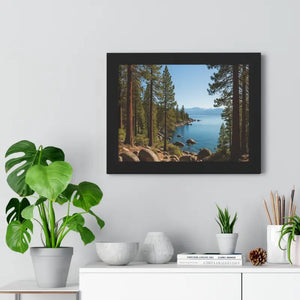 Lake Tahoe Gallery Canvas Wraps Framed Horizontal Poster - Dipaliz - Posters Prints & Visual Artwork