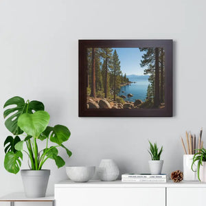 Lake Tahoe Gallery Canvas Wraps Framed Horizontal Poster - Dipaliz - Posters Prints & Visual Artwork