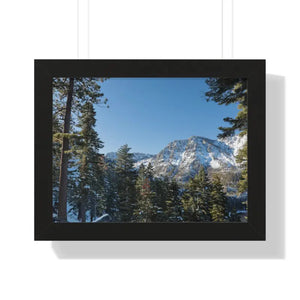 Lake Tahoe Mountains Gallery Canvas - Framed Poster Art - Dipaliz - 16″ x 12″ / Black - Posters Prints & Visual Artwork