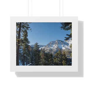 Lake Tahoe Mountains Gallery Canvas - Framed Poster Art - Dipaliz - 14″ x 11″ / White - Posters Prints & Visual Artwork