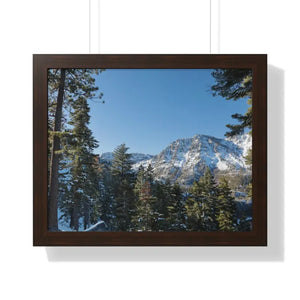 Lake Tahoe Mountains Gallery Canvas - Framed Poster Art - Dipaliz - 20’’ x 16’’ / Walnut - Posters Prints & Visual