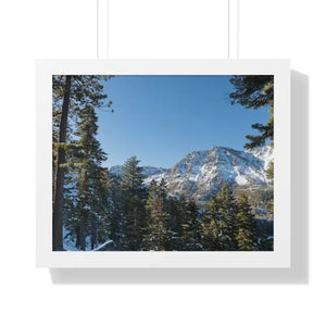 Lake Tahoe Mountains Gallery Canvas - Framed Poster Art - Dipaliz - 20’’ x 16’’ / White - Posters Prints & Visual