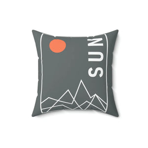 Modern Throw Pillow Mountain Landscape Polyester Square - Dipaliz - Pillows
