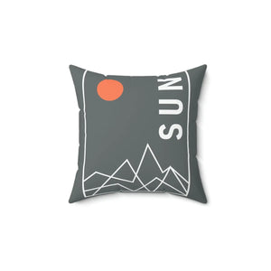 Modern Throw Pillow Mountain Landscape Polyester Square - Dipaliz - Pillows