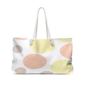 Large Polka Dots Polyester Weekender Bag for Women - Dipaliz - 24’’ × 13’’ - Tote Bags