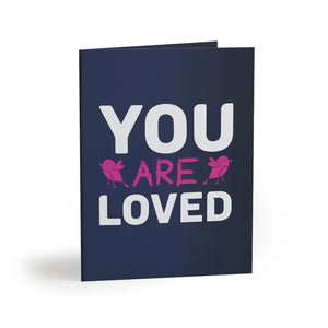Loved Greeting Cards Set Uncoated Cardstock 4x5.5 Dipaliz - 8 Pcs / Matte / 4.25” x 5.5” - & Note