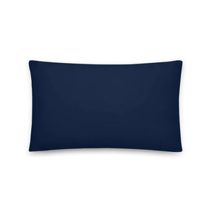 Navy Blue Throw Pillow – Lovely Floral Polyester - Dipaliz - Pillows