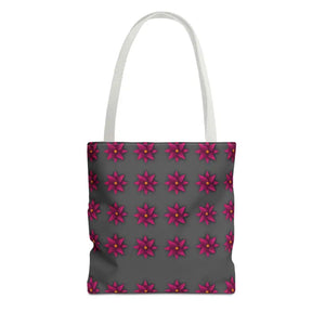Tote Bag - Magenta Flowers All Over Print - Dipaliz - 13’’ × / White - Bags