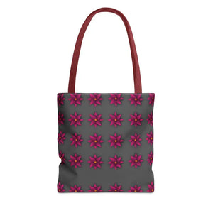 Tote Bag - Magenta Flowers All Over Print - Dipaliz - 13’’ × / Red - Bags