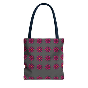 Tote Bag - Magenta Flowers All Over Print - Dipaliz - 13’’ × / Navy - Bags