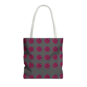 Tote Bag - Magenta Flowers All Over Print - Dipaliz - 16’’ × / White - Bags