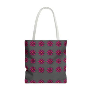Tote Bag - Magenta Flowers All Over Print - Dipaliz - 18’’ × / White - Bags