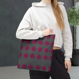 Tote Bag - Magenta Flowers All Over Print - Dipaliz - Bags