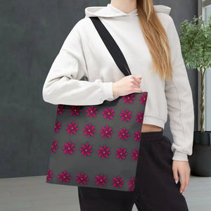 Tote Bag - Magenta Flowers All Over Print - Dipaliz - Bags
