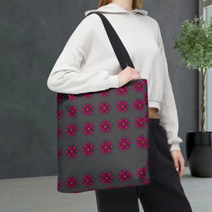 Tote Bag - Magenta Flowers All Over Print - Dipaliz - Bags
