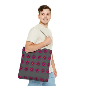 Tote Bag - Magenta Flowers All Over Print - Dipaliz - Bags