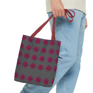 Tote Bag - Magenta Flowers All Over Print - Dipaliz - Bags