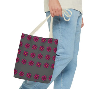 Tote Bag - Magenta Flowers All Over Print - Dipaliz - Bags