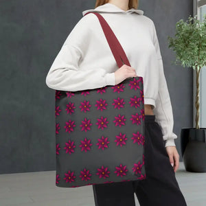 Tote Bag - Magenta Flowers All Over Print - Dipaliz - Bags