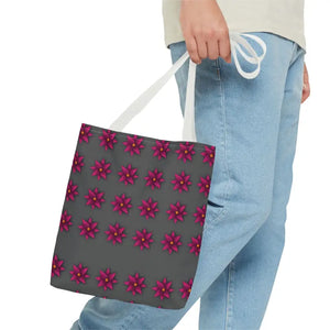 Tote Bag - Magenta Flowers All Over Print - Dipaliz - Bags