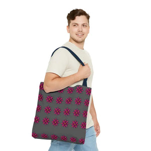 Tote Bag - Magenta Flowers All Over Print - Dipaliz - Bags