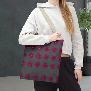 Tote Bag - Magenta Flowers All Over Print - Dipaliz - Bags