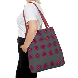 Tote Bag - Magenta Flowers All Over Print - Dipaliz - Bags
