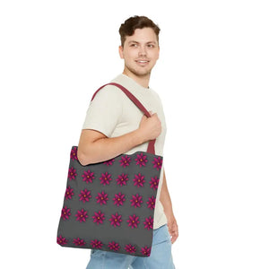 Tote Bag - Magenta Flowers All Over Print - Dipaliz - Bags
