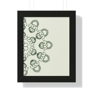 Modern Framed Vertical Poster - Mandal Design Zen Style - Dipaliz - Posters Prints & Visual Artwork