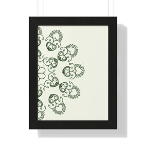 Modern Framed Vertical Poster - Mandal Design Zen Style - Dipaliz - Posters Prints & Visual Artwork